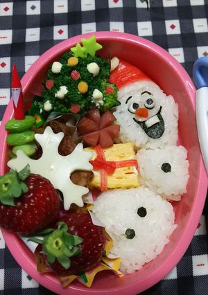 超簡単☆クリスマスのオラフ キャラ弁-レシピのメイン写真