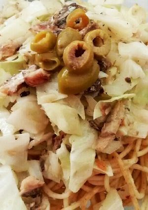オイルサーディンときゃべつのパスタ-レシピのメイン写真