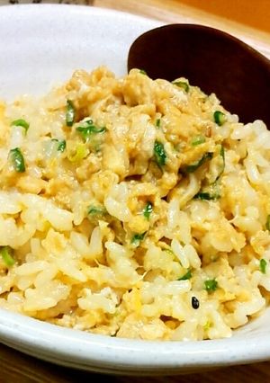 ねぎ入り醤油卵焼き混ぜご飯-レシピのメイン写真