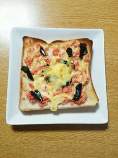 たらこトースト-レシピのメイン写真