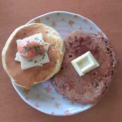 鮭とチーズのホットケーキ +α-レシピのメイン写真