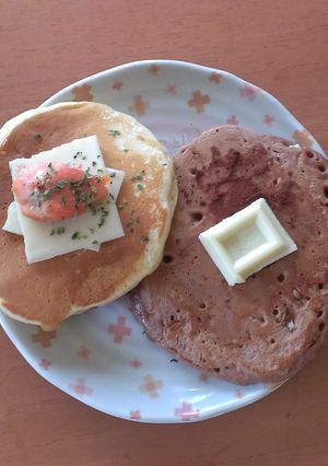 鮭とチーズのホットケーキ +α-レシピのメイン写真