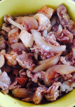 具だくさん豚丼-レシピのメイン写真