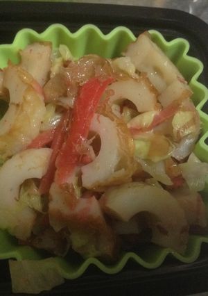 ちくわとキャベツのお好み風おかず-レシピのメイン写真