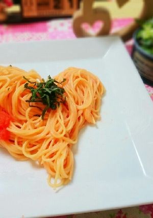 ヘルシー♪豆腐で明太子クリームパスタ-レシピのメイン写真