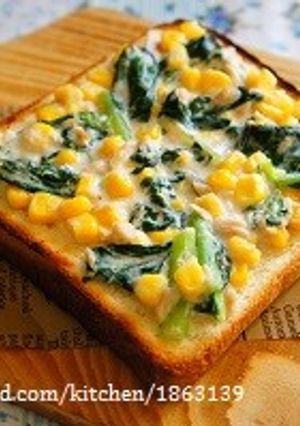 身長が伸びる！こまツナマヨトースト-レシピのメイン写真