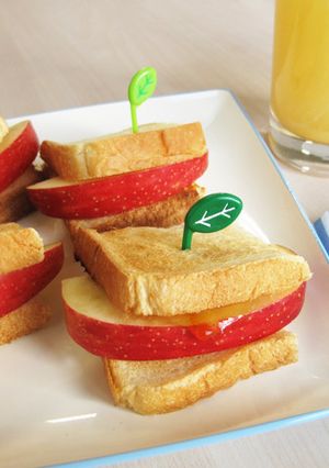 りんごトーストサンド-レシピのメイン写真