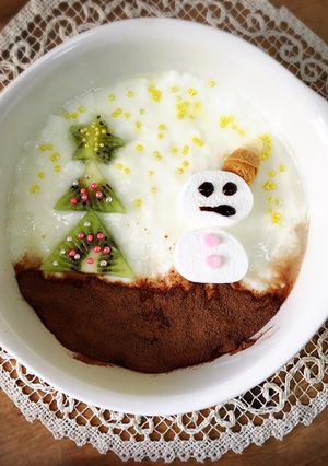 ヨーグルトアートdeクリスマス-レシピのメイン写真