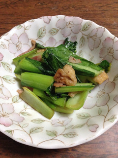 小松菜の炒め物-レシピのメイン写真
