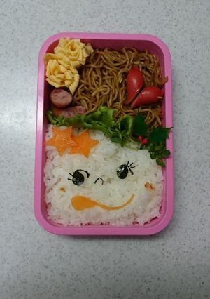 ペコちゃんキャラ弁当-レシピのメイン写真
