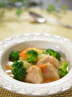 豚肉と大根のトマト塩麹煮込み♫-レシピのメイン写真