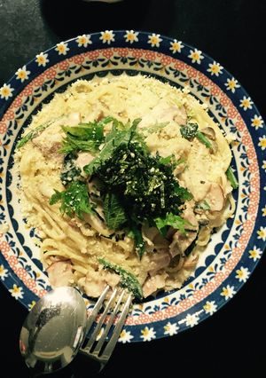 牛乳で♡定番クリームパスタ-レシピのメイン写真
