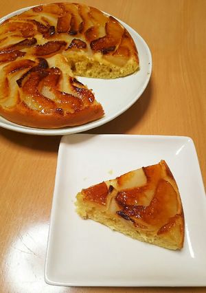 鍋で簡単！タルトタタン風 りんごのケーキ-レシピのメイン写真