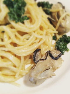 牡蠣のクリームパスタ-レシピのメイン写真