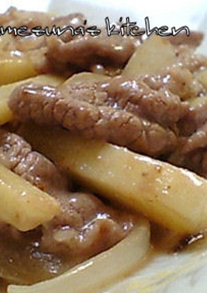 牛肉とたけのこの塩炒め-レシピのメイン写真