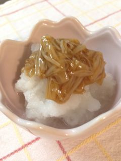 速攻おつまみ!なめたけおろし-レシピのメイン写真