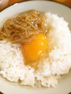 超簡単!なめたけたまごかけごはん-レシピのメイン写真