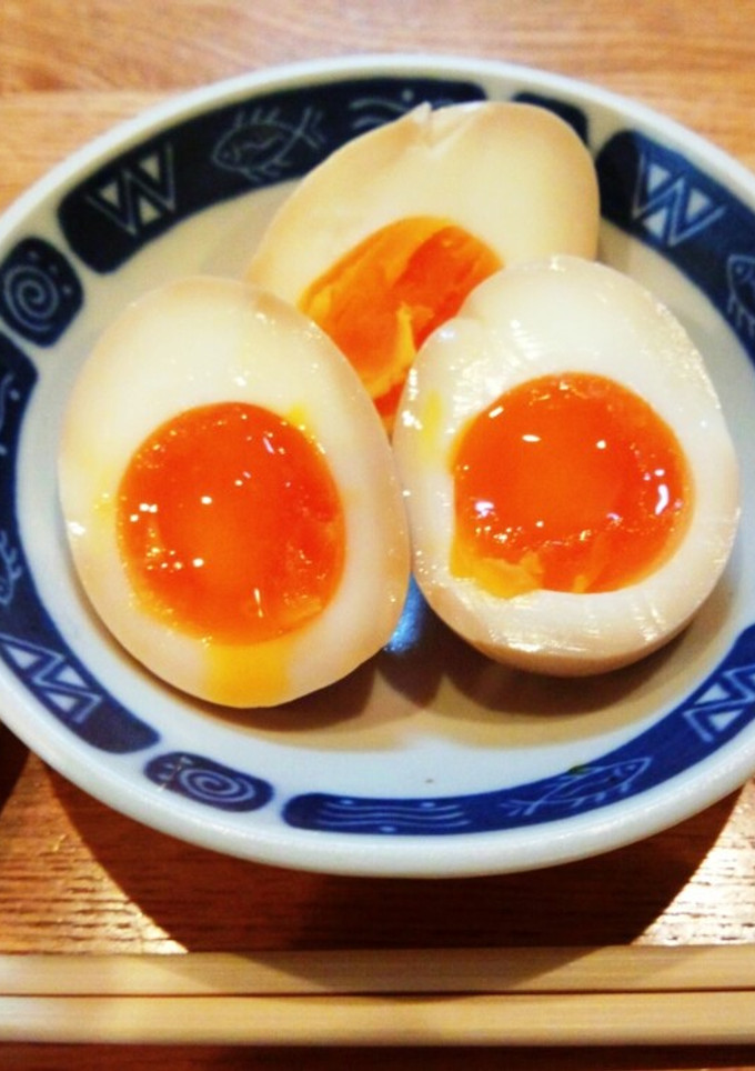 簡単時短！めんつゆで作る半熟煮玉子-レシピのメイン写真