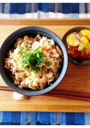 豚肉で炊き込みご飯(*´ω｀)-レシピのメイン写真