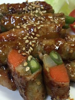 簡単‼野菜の豚肉巻き-レシピのメイン写真
