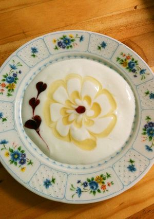 かんたんお花のヨーグルトアート♥-レシピのメイン写真
