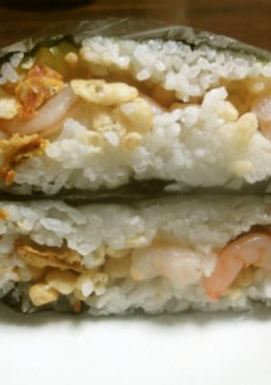 エビ天風おにぎらず-レシピのメイン写真