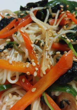 具材はお任せ、そうめんﾁｬﾝﾌﾟﾙ風-レシピのメイン写真