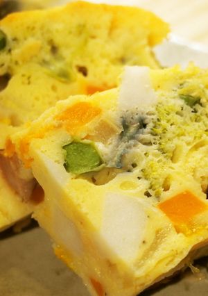 残り野菜で具沢山ケークサレ・オムレツ風-レシピのメイン写真