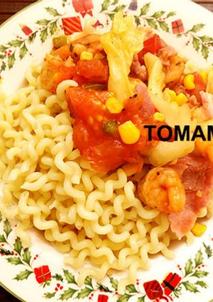 ラーメンじゃないフジッリパスタでメリクリ-レシピのメイン写真