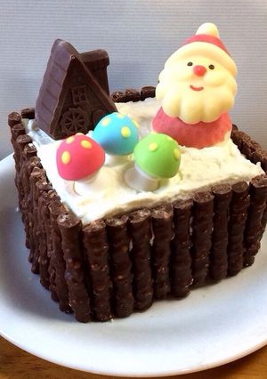 お菓子を飾るだけ♪クリスマス☆ケーキ-レシピのメイン写真