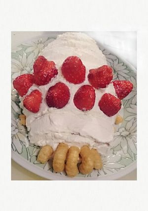 超簡単 ロールケーキで怒りのオウムケーキ-レシピのメイン写真