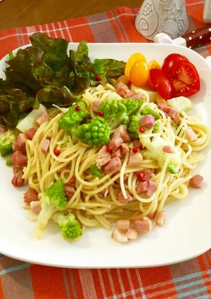 ロマネスコとベーコンのおめかしパスタ-レシピのメイン写真
