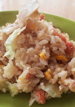 レタス炒飯!ベーコンと明太子入りしっとり-レシピのメイン写真