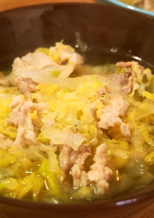 白菜と豚肉のスープ-レシピのメイン写真