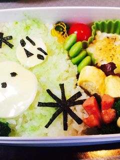 雪だるま弁当-レシピのメイン写真