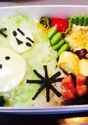 雪だるま弁当-レシピのメイン写真