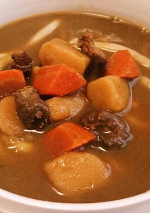 レトルトカレーで和風だしカレーうどん-レシピのメイン写真