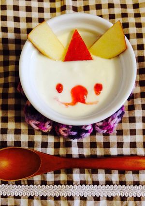 ヨーグルトアート☆サンタうさぎさん-レシピのメイン写真