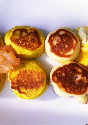 ウィンナーとカボチャのプチホットケーキ-レシピのメイン写真