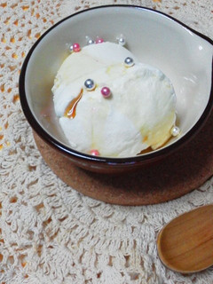 水切りヨーグルトのメープルがけ-レシピのメイン写真