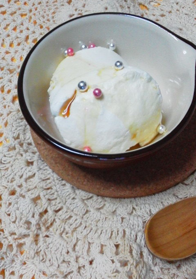 水切りヨーグルトのメープルがけ-レシピのメイン写真