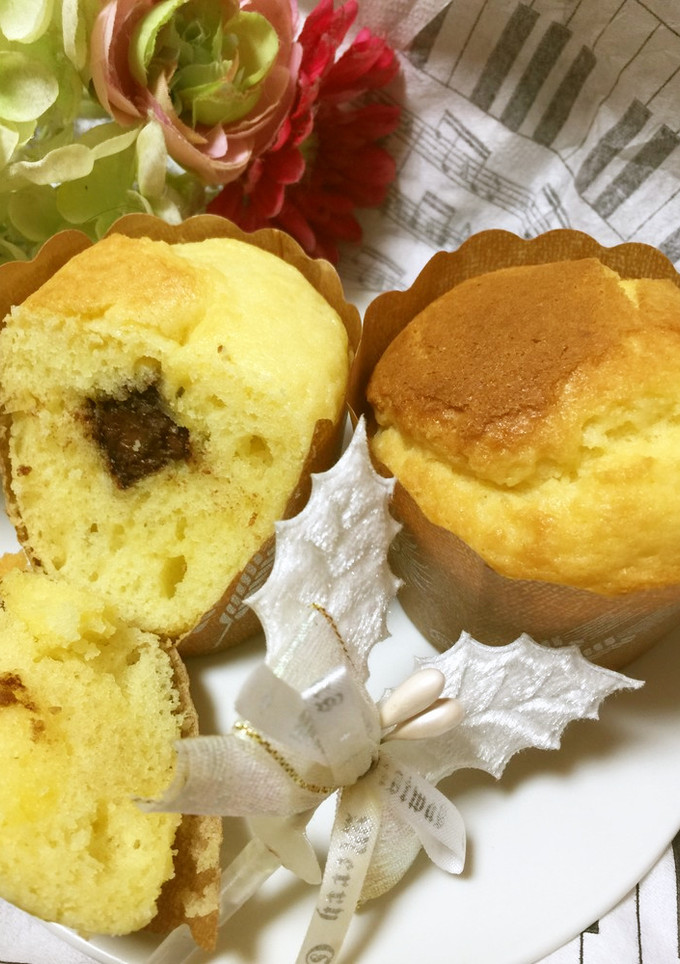 量り不要♪簡単、チョコとろっとマフィン♡-レシピのメイン写真