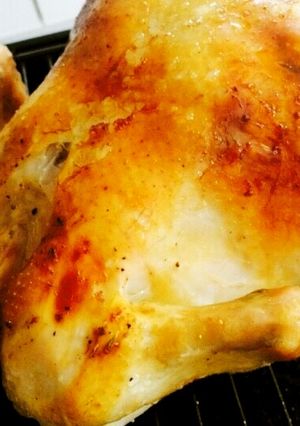 砂肝チャーハン入り鳥のオーブン丸焼き-レシピのメイン写真