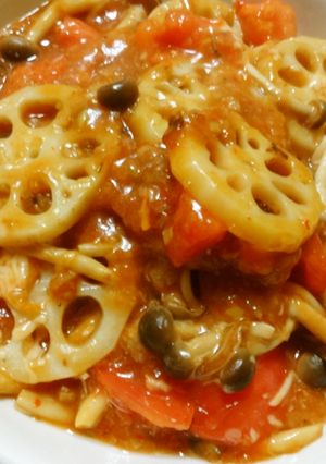 れんこんとしめじのチーズチリソース-レシピのメイン写真