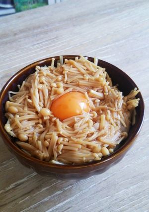 ♡簡単♡なめたけの卵がけご飯♡-レシピのメイン写真