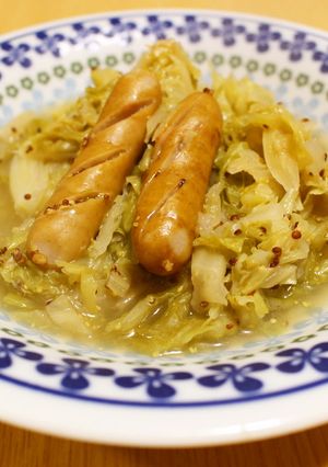 キャベツとウインナーのマスタード煮-レシピのメイン写真