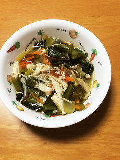 夜遅い時にも!野菜たっぷりサンラータン風-レシピのメイン写真
