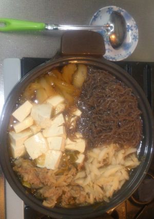 超手抜きゴボウ入りすき焼き-レシピのメイン写真