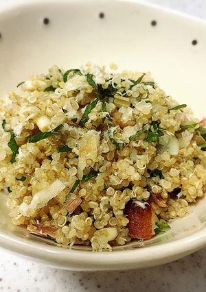 干物を使った♪薬味満載キヌアの和風和え-レシピのメイン写真