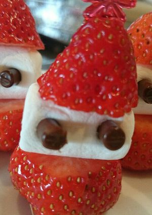 小1が作る!イチゴのサンタさん-レシピのメイン写真
